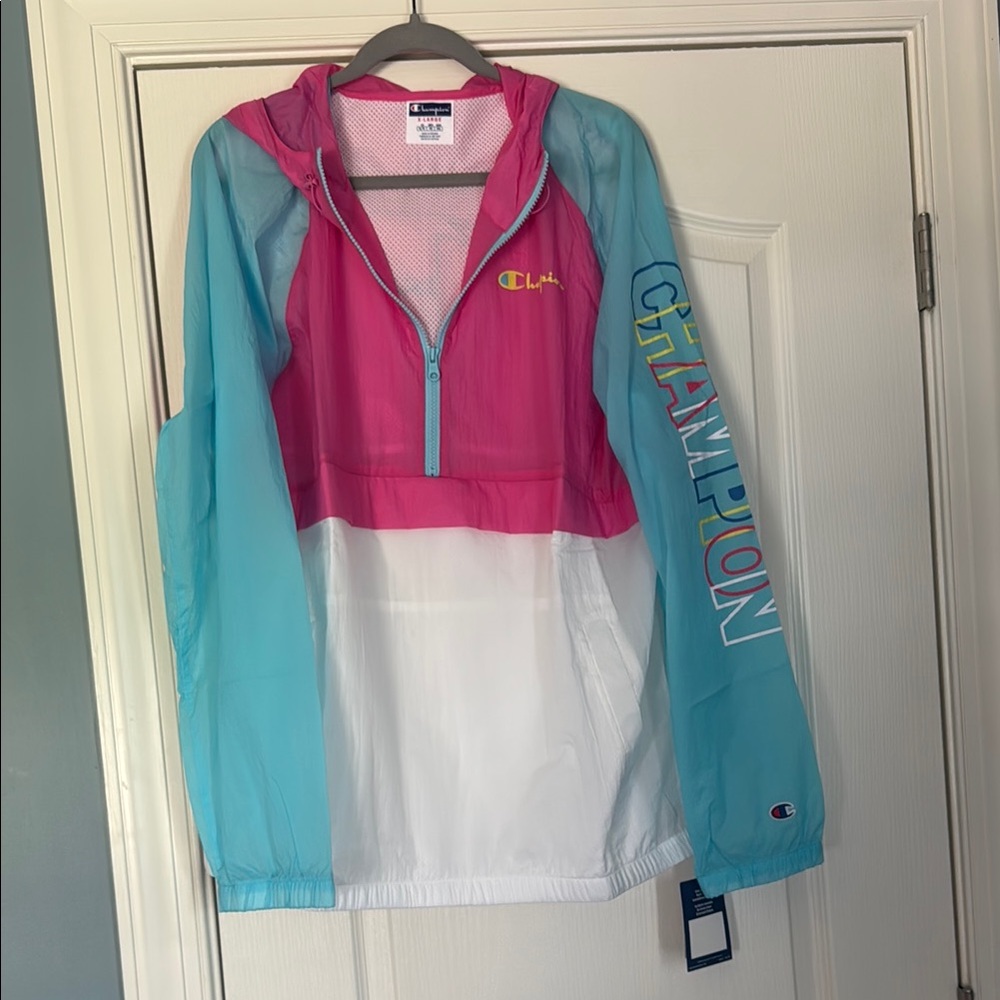 Champion Multicolor Windbreaker Jacket-XL
